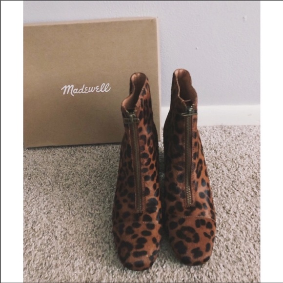 Madewell The Amalia Zip Boot in Leopard Calf Hair - Picture 4 of 4